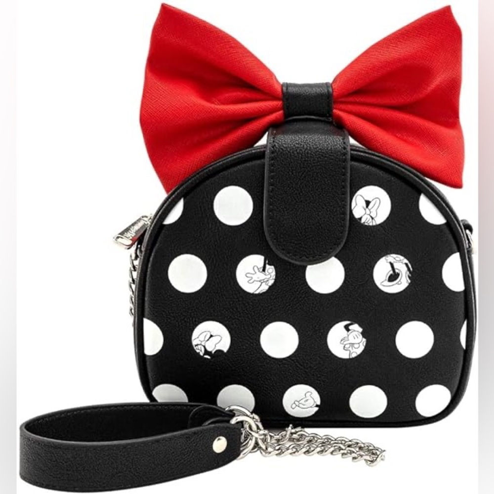 Loungefly x Disney Minnie Mouse Red Bow Crossbody Bag